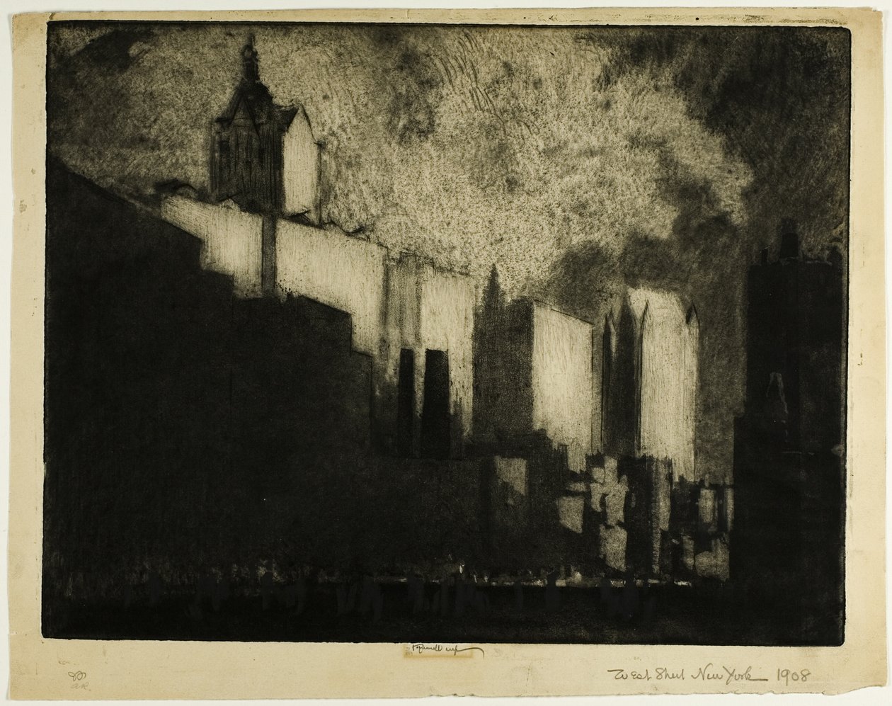 Klipperne på West Street af Joseph Pennell