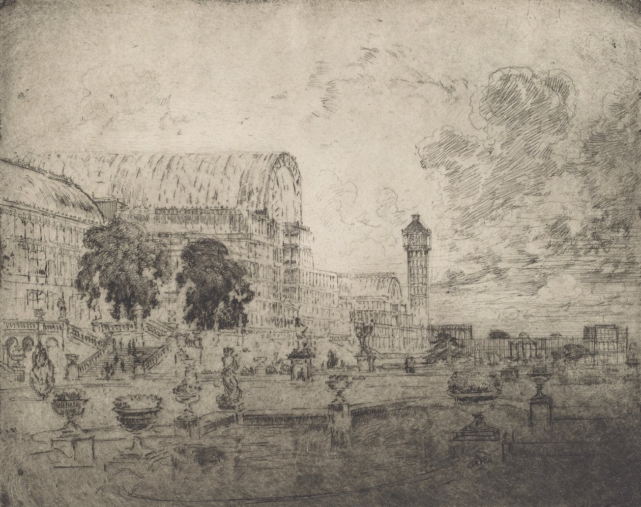 Krystalpaladset, 1905. af Joseph Pennell
