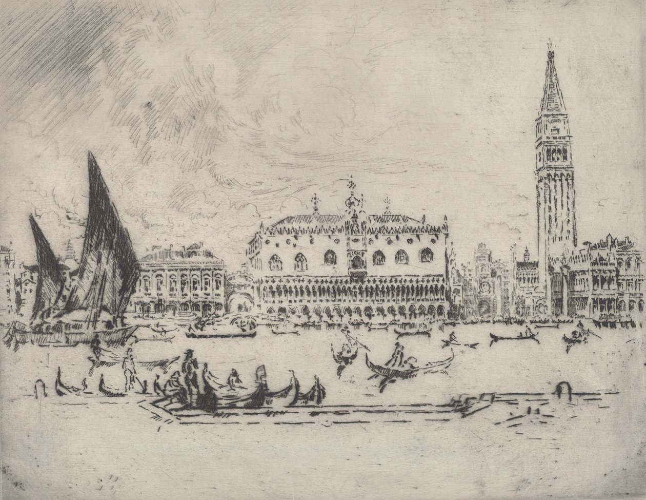Dogepaladset, 1883. af Joseph Pennell