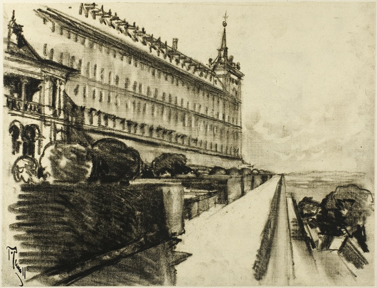 Den endeløse Escorial af Joseph Pennell