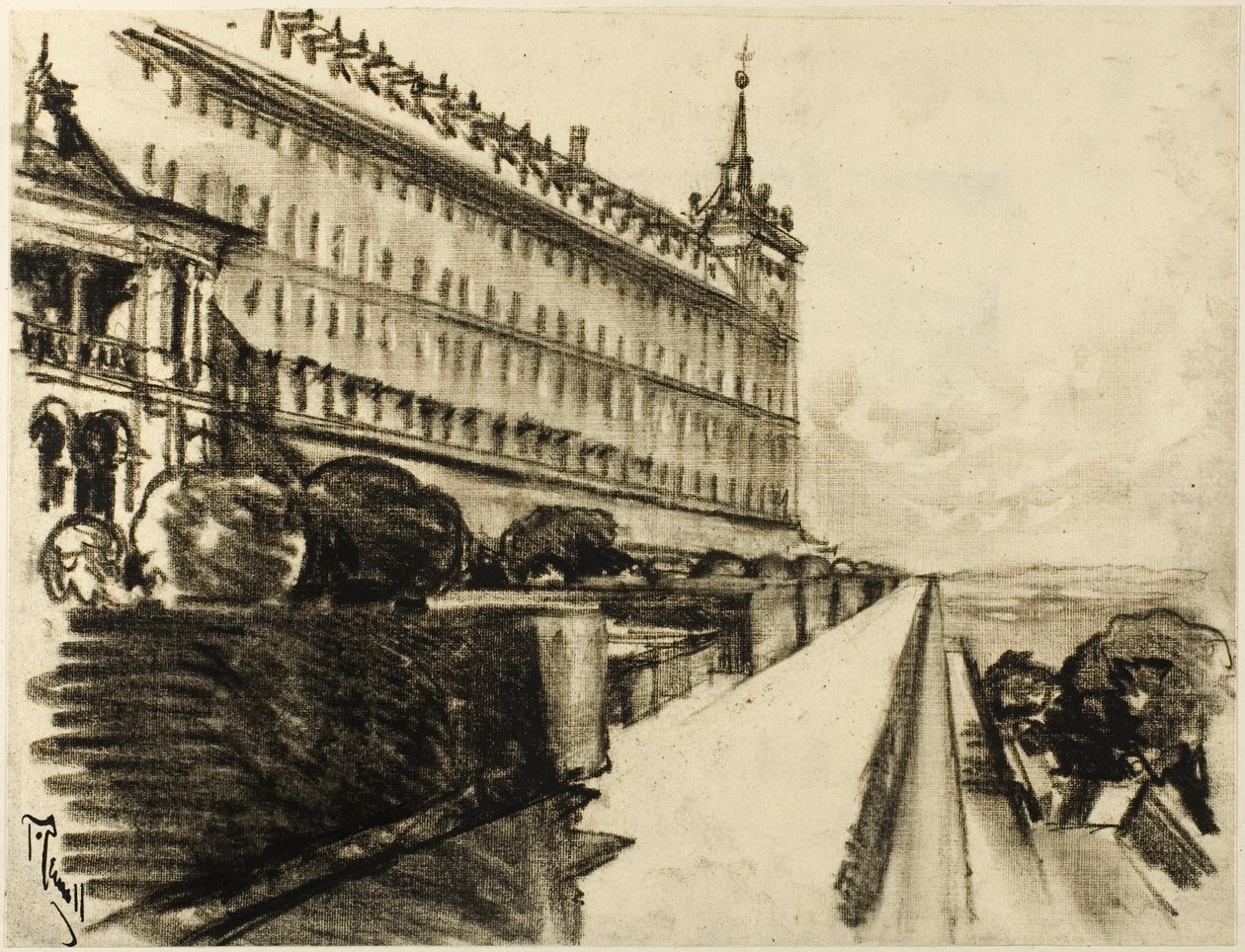 Den endeløse Escorial af Joseph Pennell