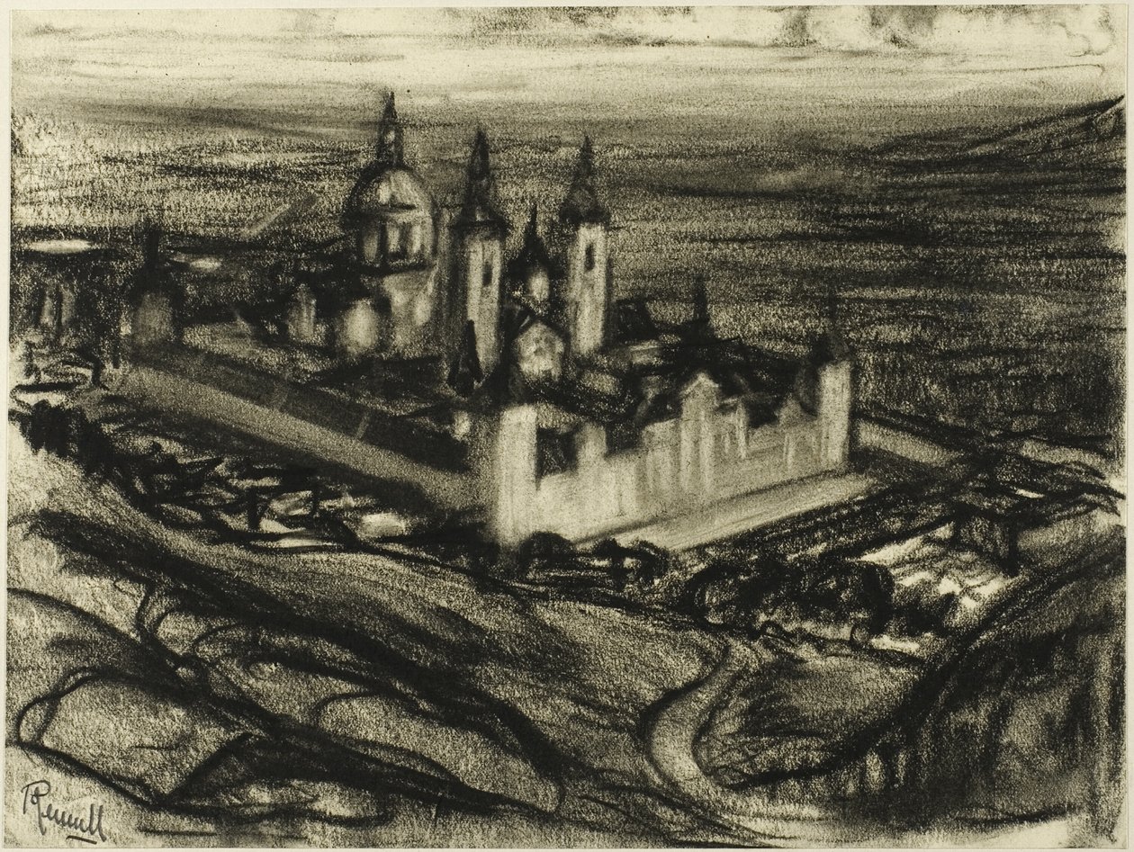 Escorial fra Phillips sæde (Phillips stol) af Joseph Pennell