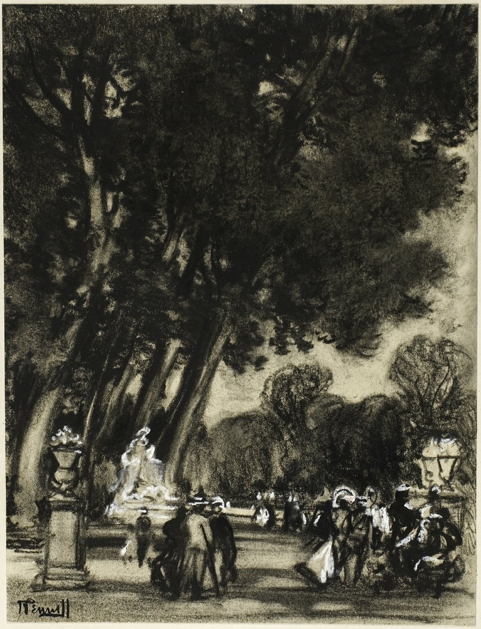 Øens have, Aranjuez af Joseph Pennell