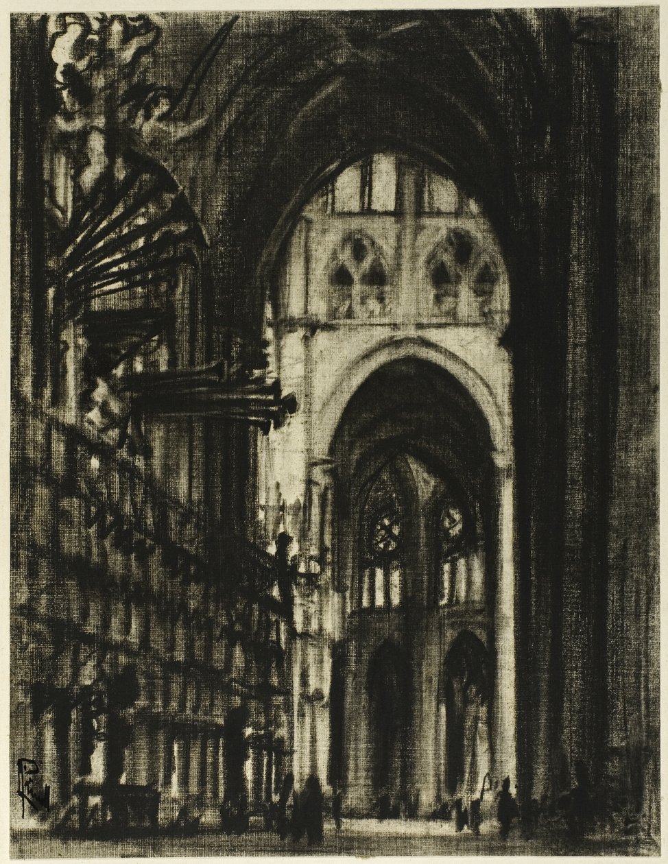 De forgyldte orgelpiber af Joseph Pennell