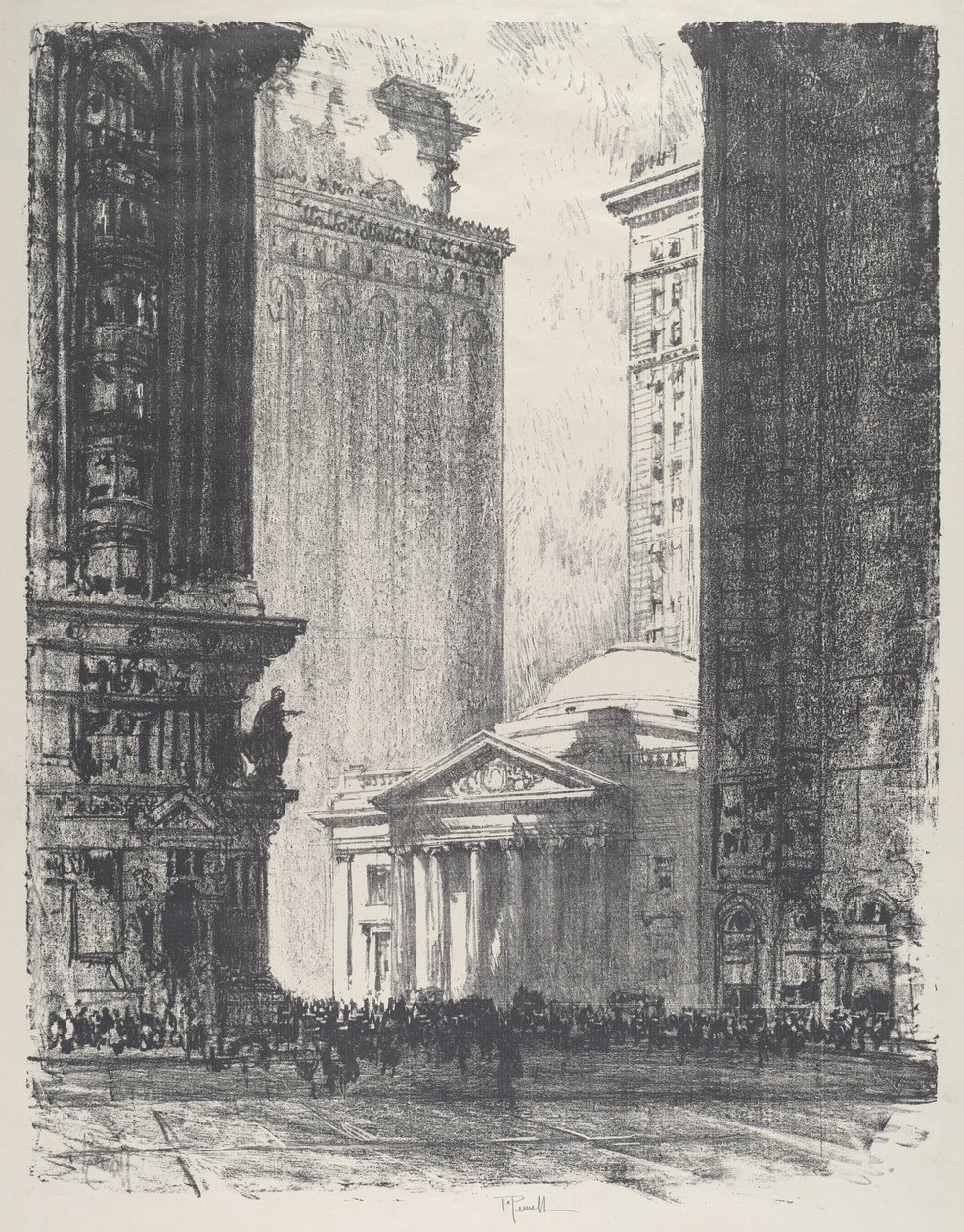 The Girard Trust Company af Joseph Pennell
