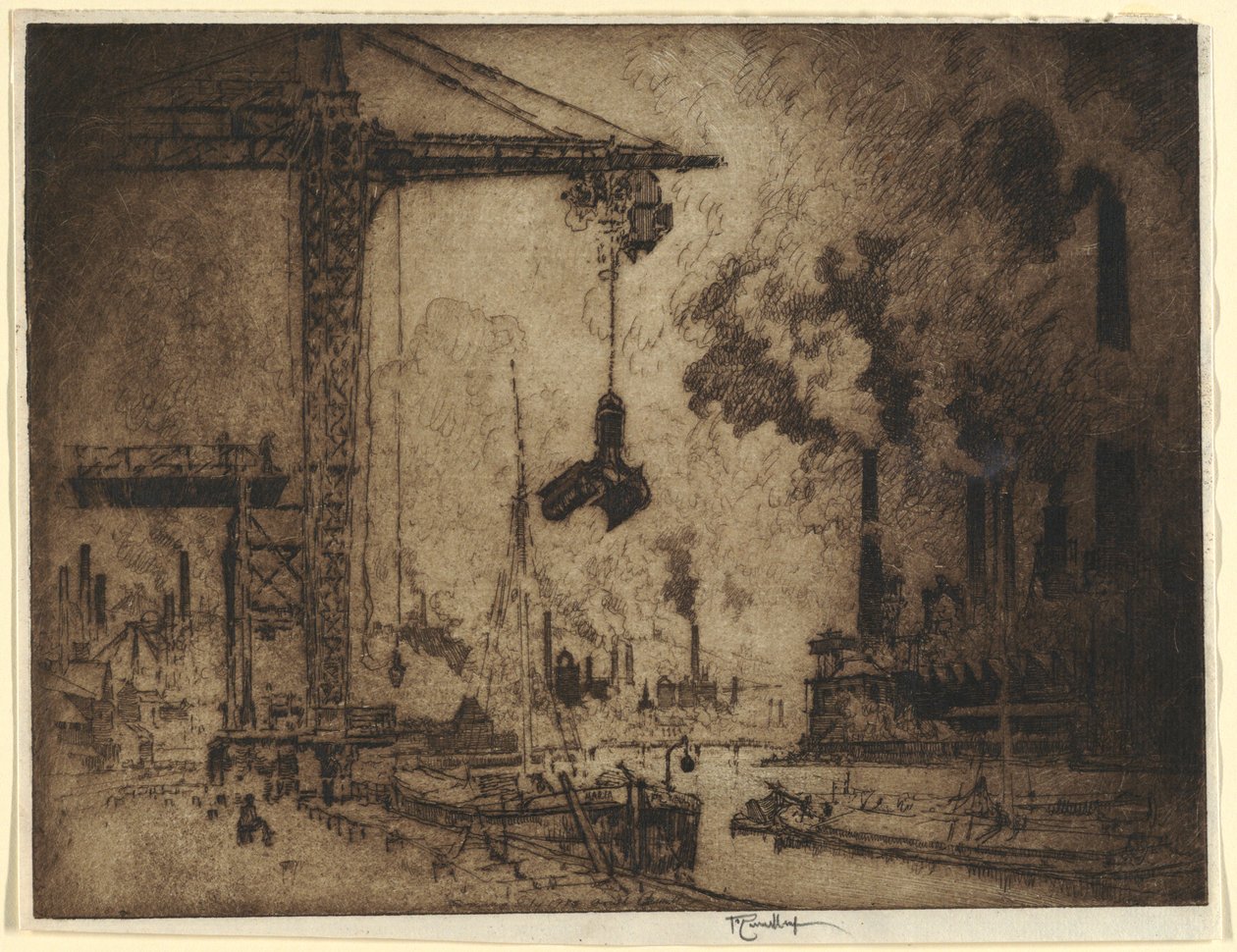 Grebet, angreb af Joseph Pennell