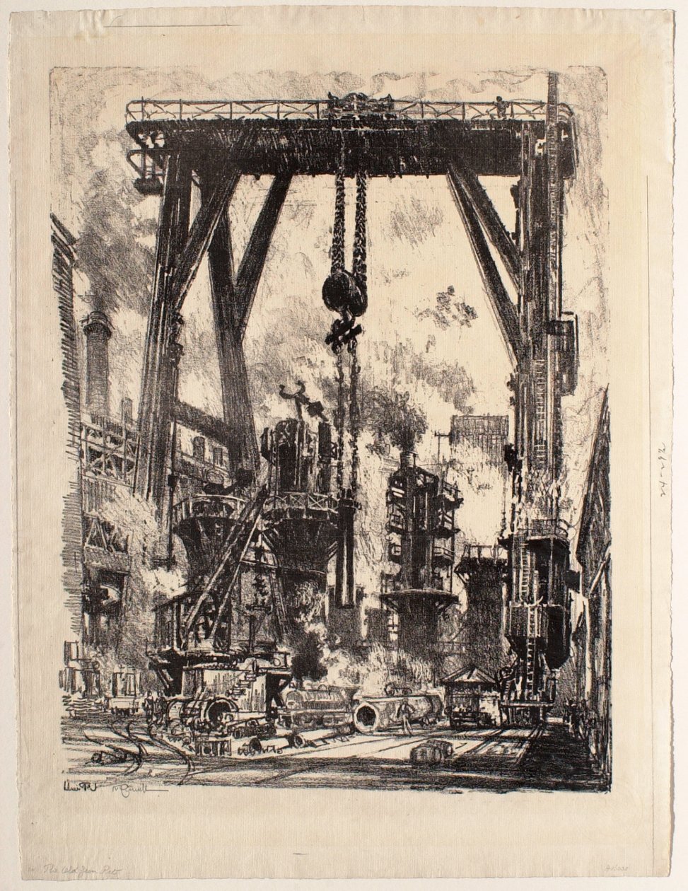Den gamle kanonstilling af Joseph Pennell