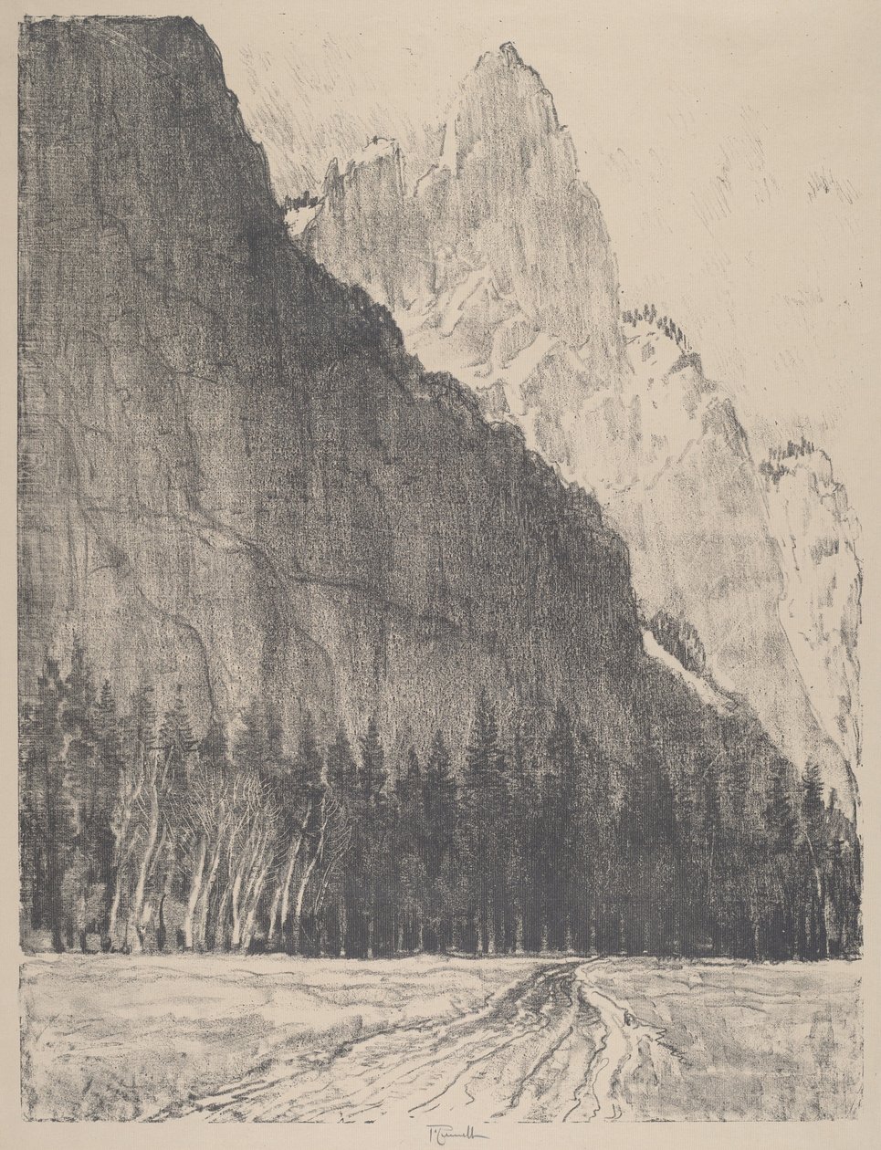 The Sentinel, 1912. af Joseph Pennell