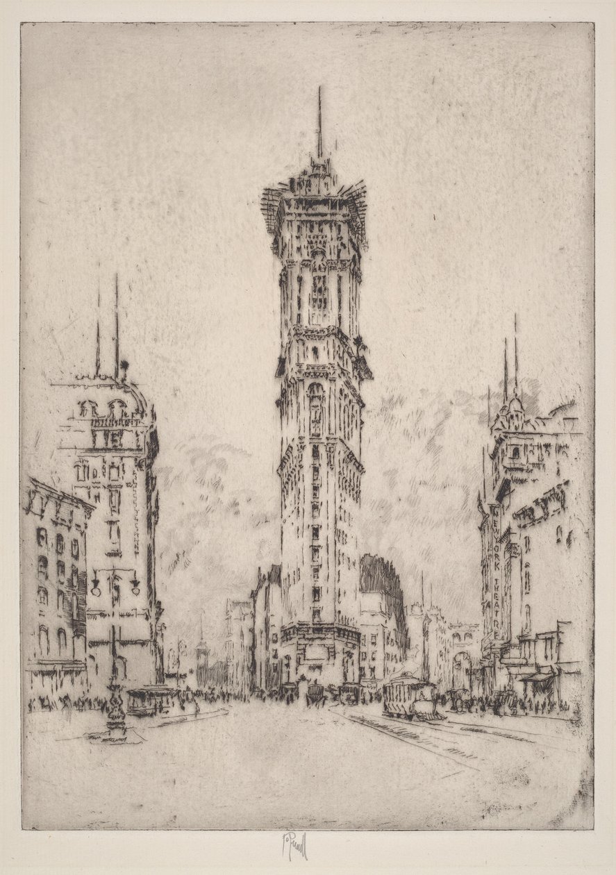 Times-bygningen af Joseph Pennell