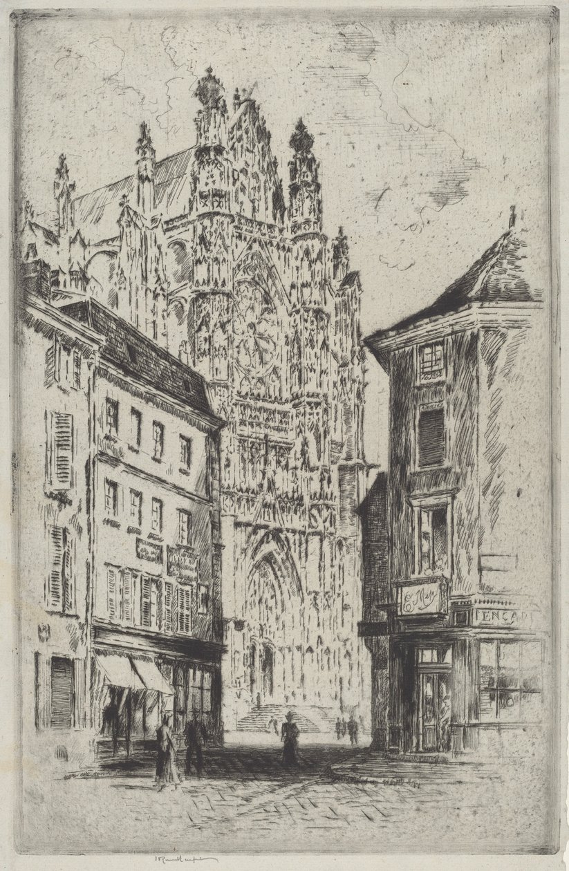 Tværskibet, Beauvais af Joseph Pennell