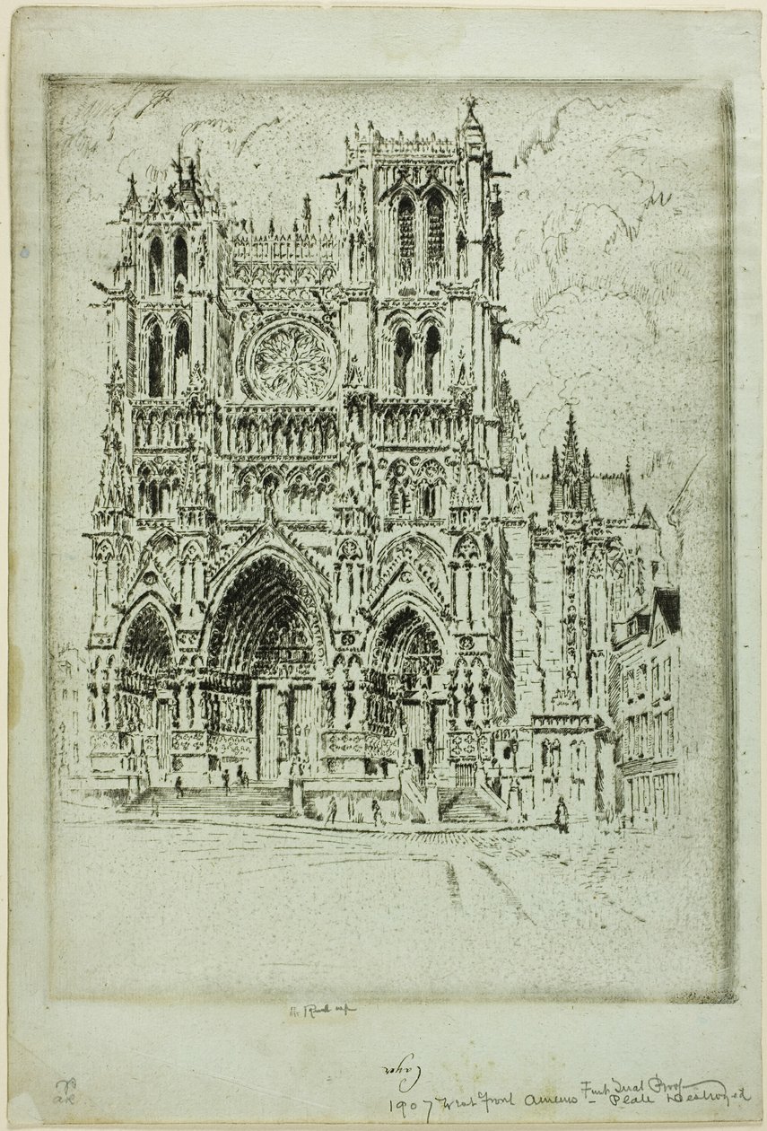 Vestfronten, Amiens af Joseph Pennell