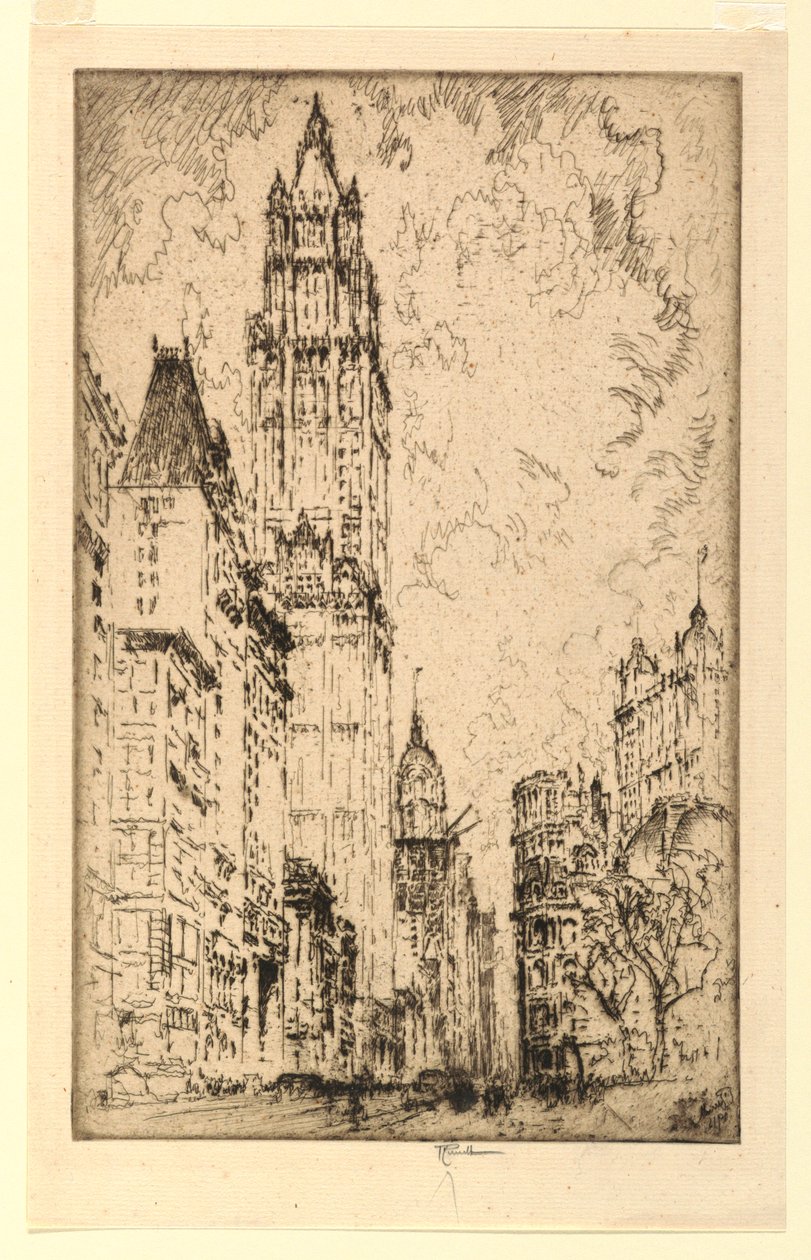 Woolworth-bygningen af Joseph Pennell