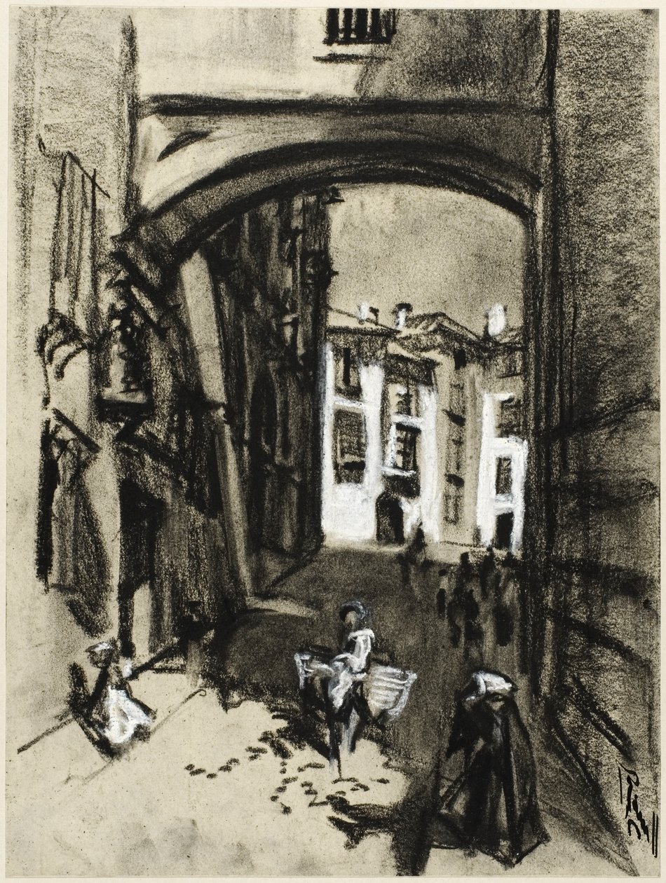 Toledo, Street of the Arch af Joseph Pennell