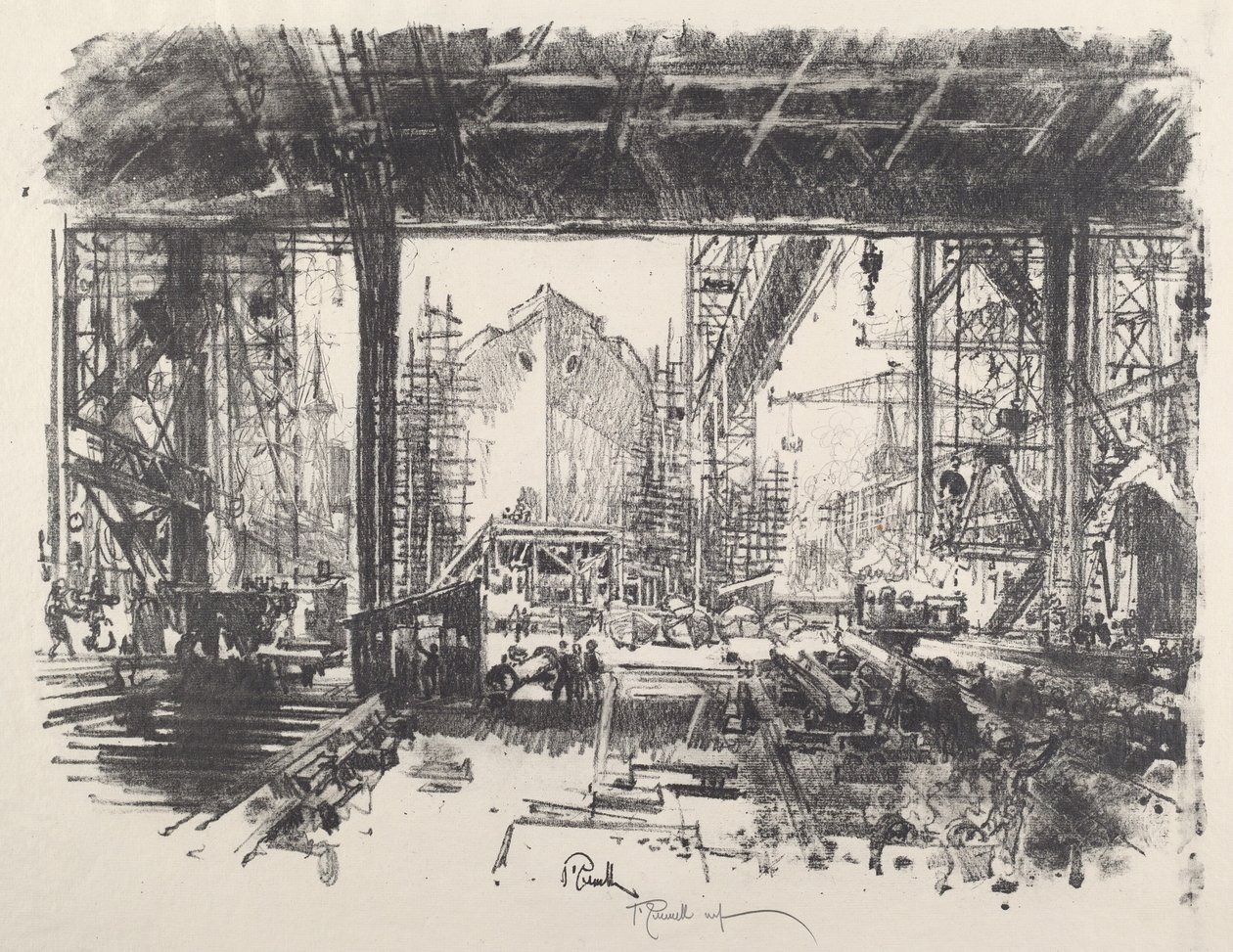 Under skuret af Joseph Pennell