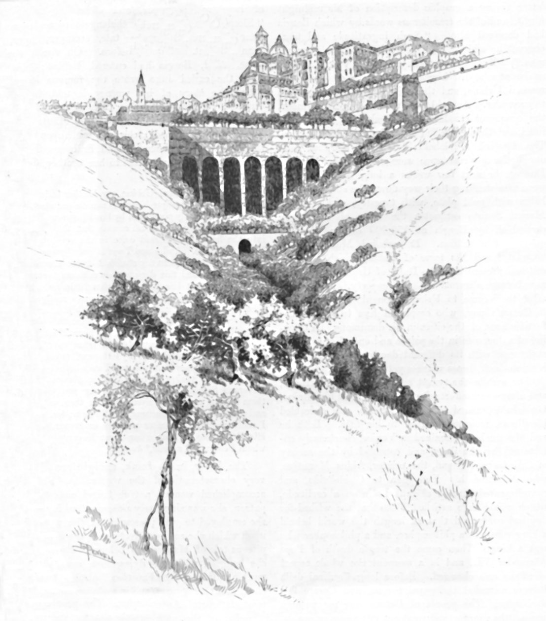 Urbino, 1886 af Joseph Pennell