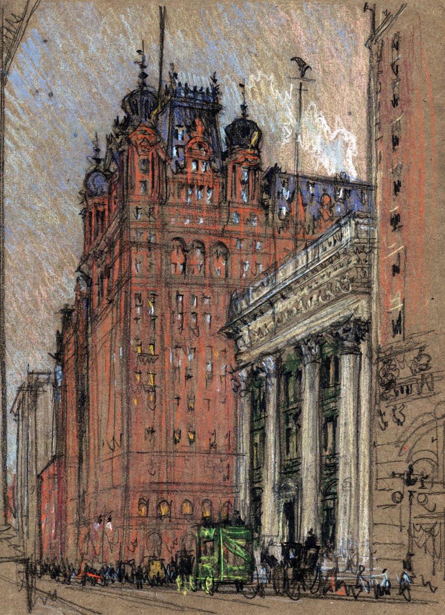 Waldorf Astoria Hotel af Joseph Pennell