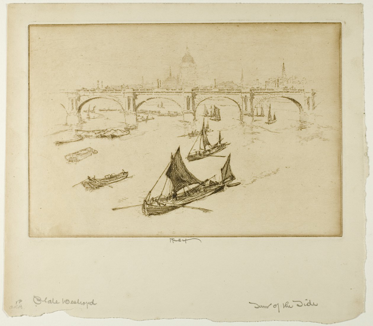 Waterloo Bridge af Joseph Pennell