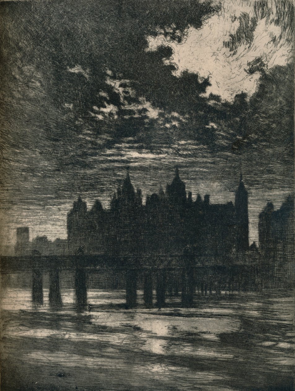 Whitehall Court, 1903. 1906-7 af Joseph Pennell