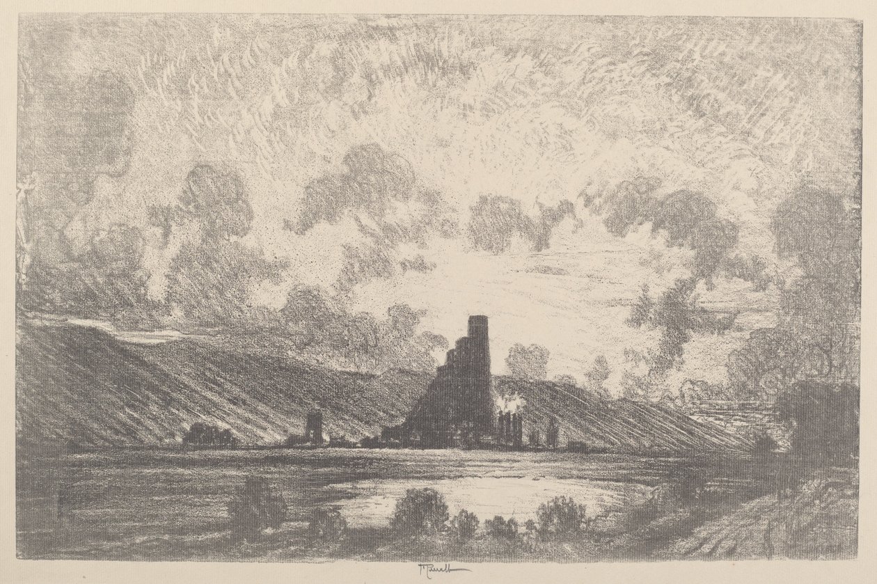Arbejdsslotte, Wilkesbarre, 1910. af Joseph Pennell