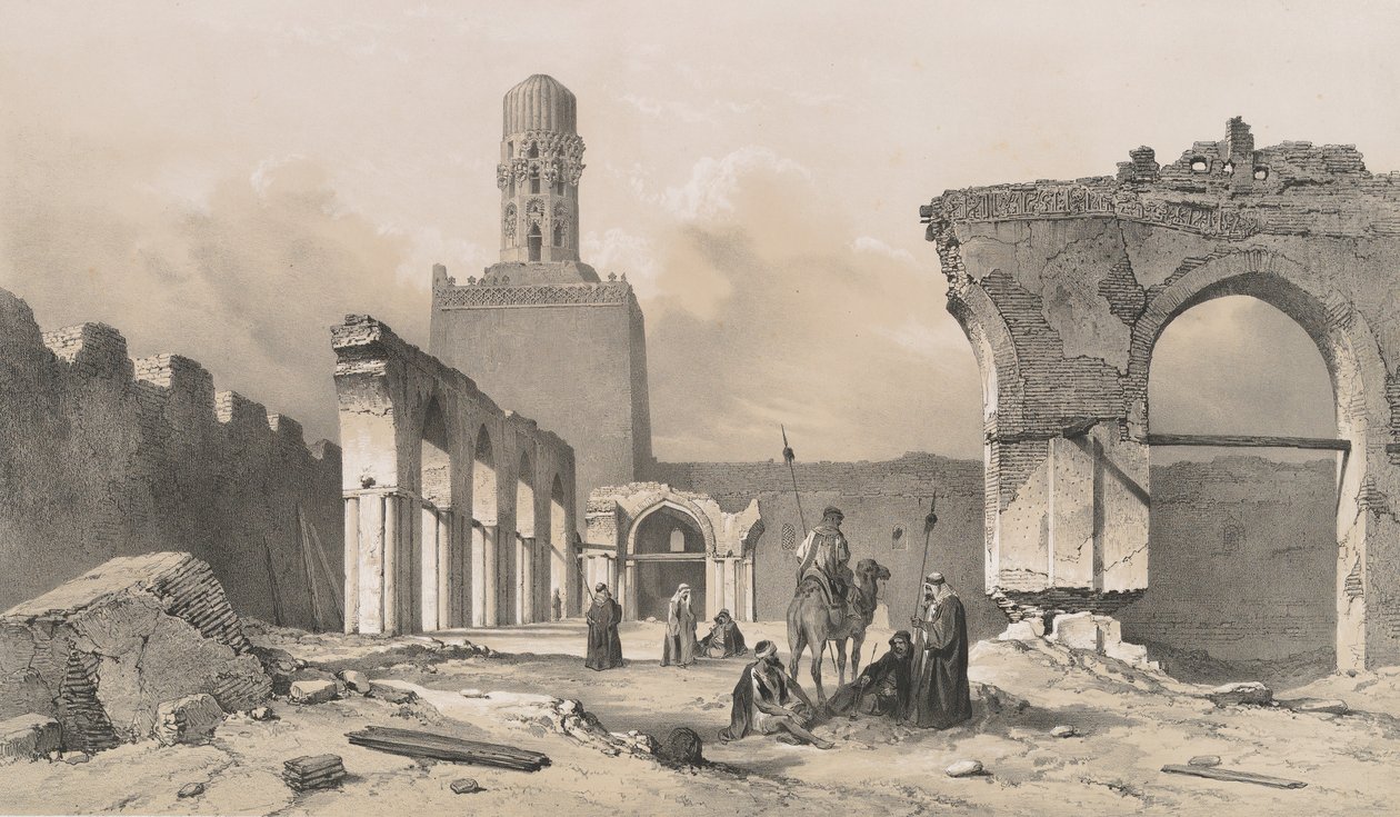 14. El Hakem-moskeen, Kairo, 1843. af Joseph Philibert Girault De Prangey