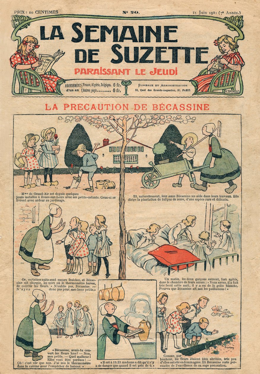 Becassine af Joseph Porphyre Pinchon