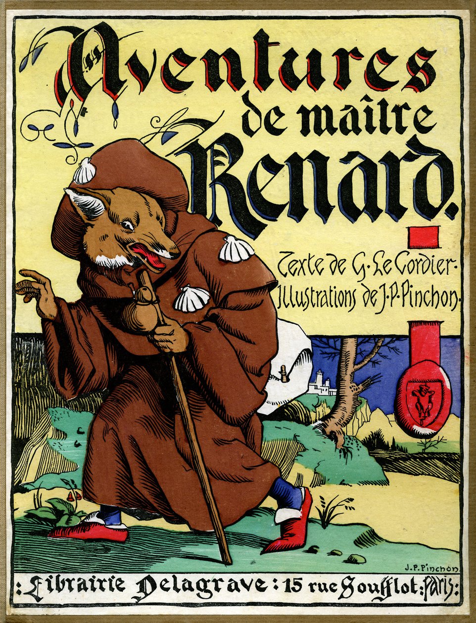 Forsiden af bogen "Les aventures de Maitre Renard" (tryk) af Joseph Porphyre Pinchon