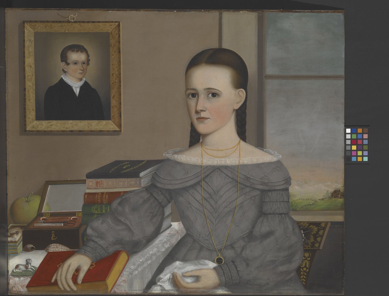 Portræt af Marie Jane Andrew, ukendt dato (olie på lærred) af Joseph R. Mason