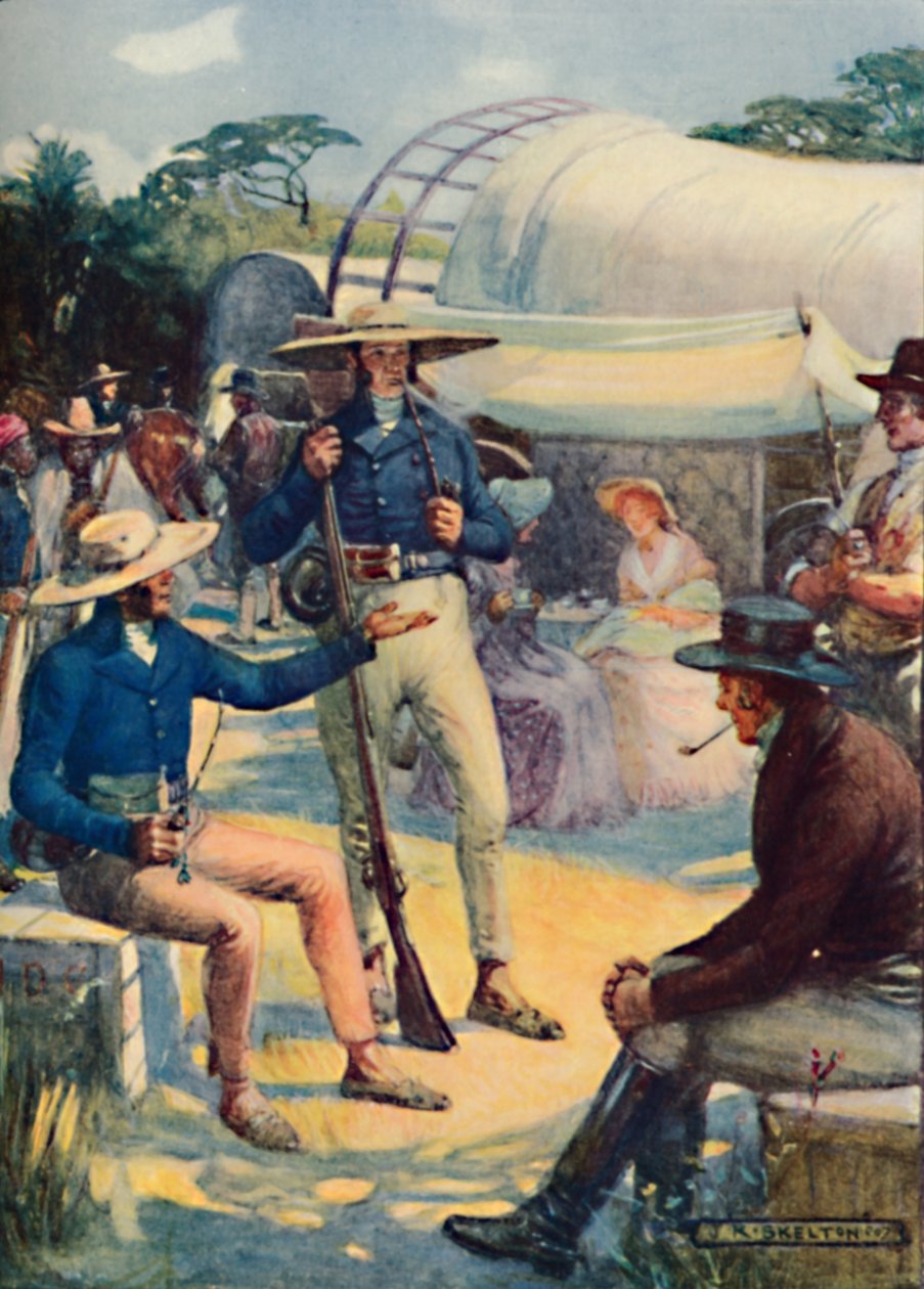 1820 Nybyggere og deres boerkonvojer, 1909 af Joseph Ratcliffe Skelton