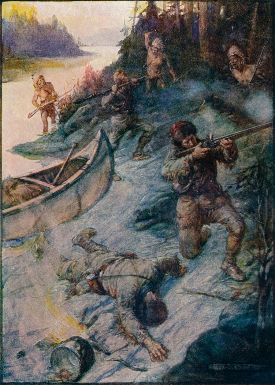 Ingen mand var sikker, intet liv var sikkert, 1908, c1920 af Joseph Ratcliffe Skelton