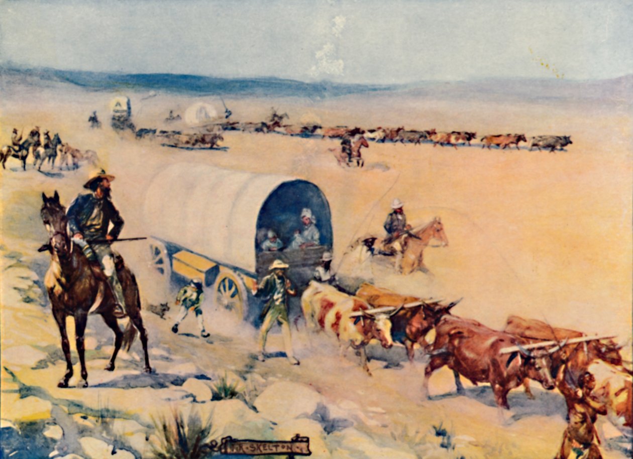 Voortrekkerne, 1909 af Joseph Ratcliffe Skelton