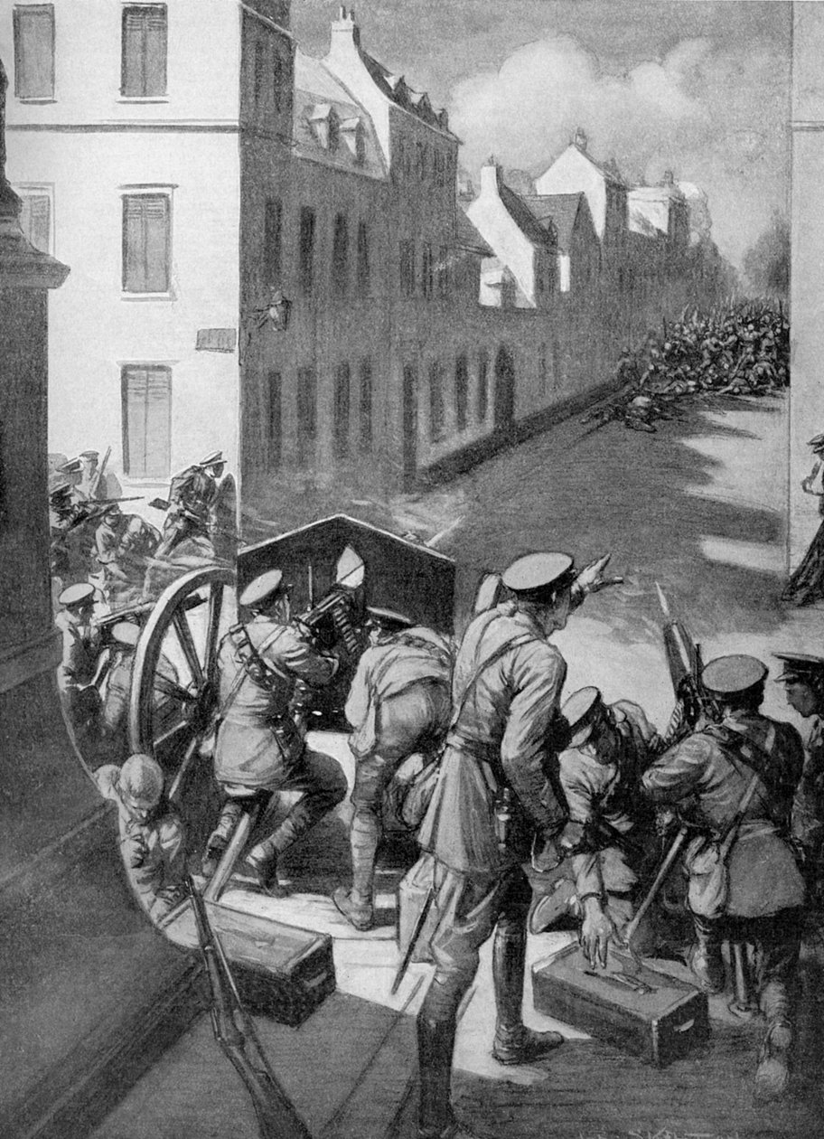1. Verdenskrig - Slaget ved Le Cateau 1914 af Joseph Ratcliffe Skelton