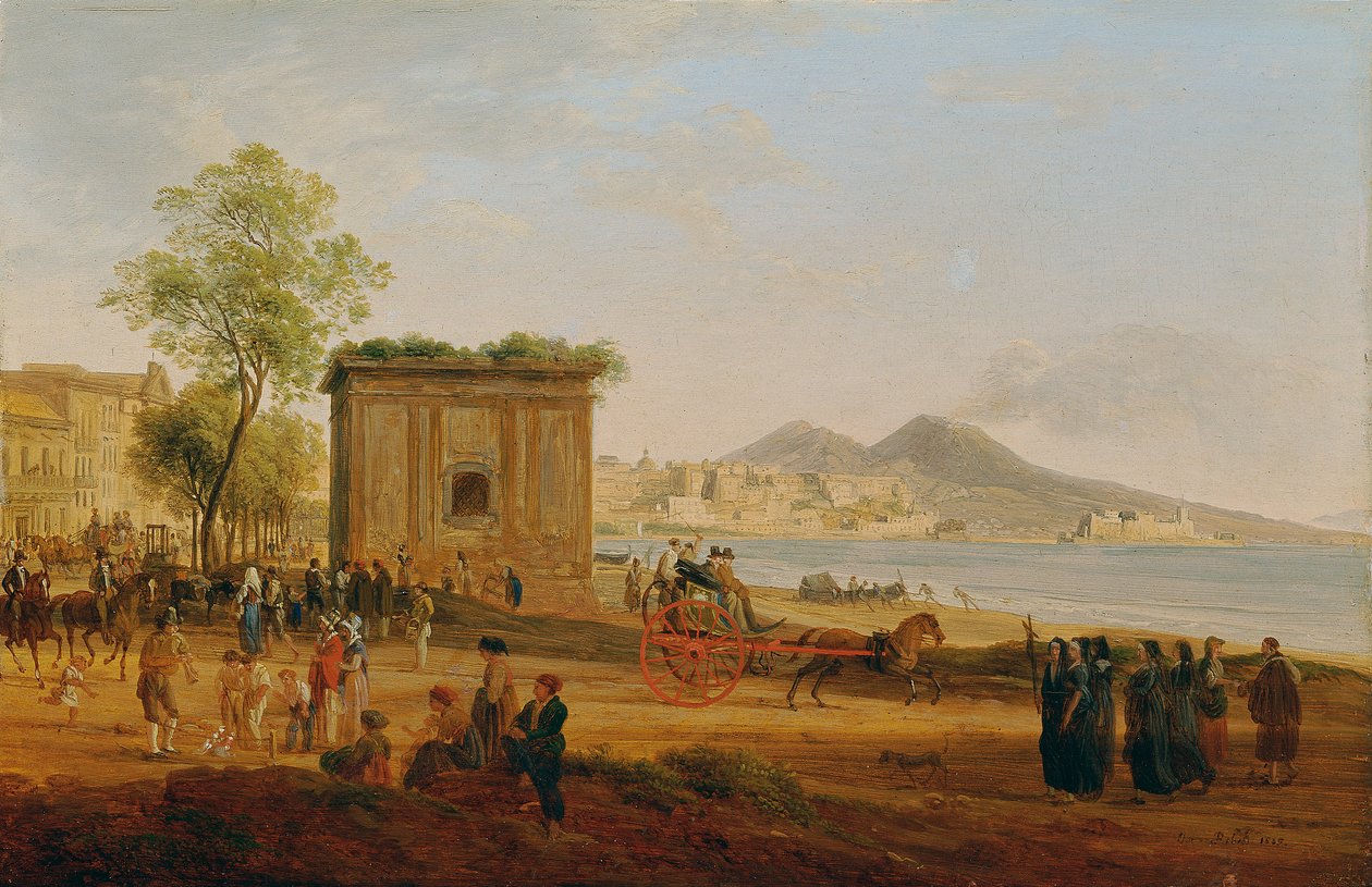Napolibugten med scener fra folkelivet af Joseph Rebell
