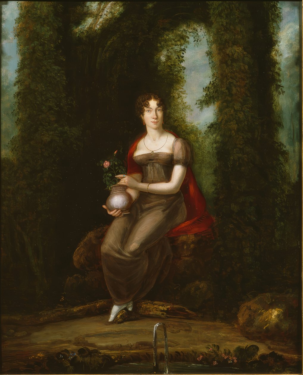 Kvindeligt portræt, også fortolket som portræt af Madame de Staël af Joseph Reinhart