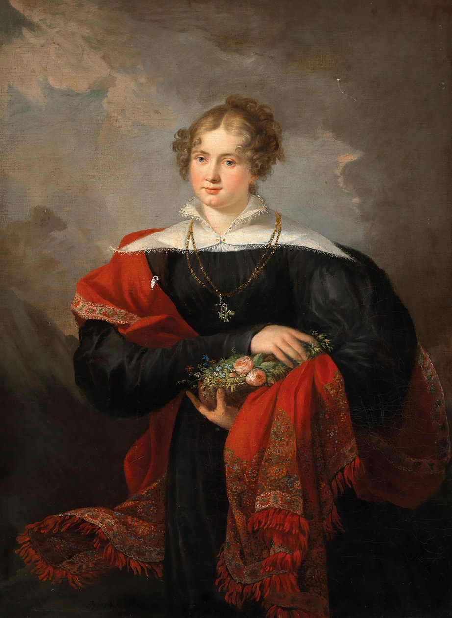 Joseph Salomon Portræt af en dame 1852 af Joseph Salomon