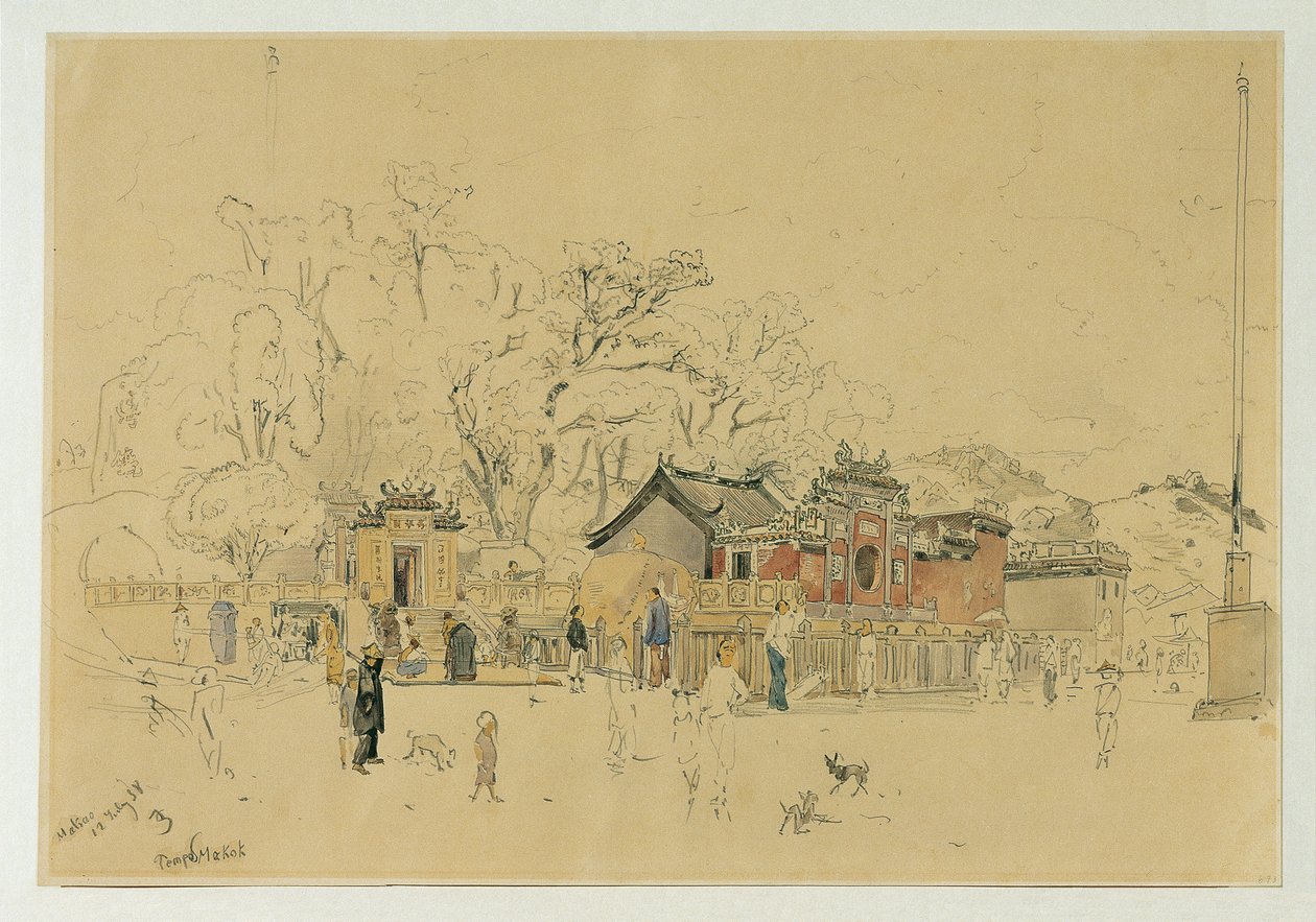 Makok Temple Grove på Macao-halvøen af Joseph Selleny
