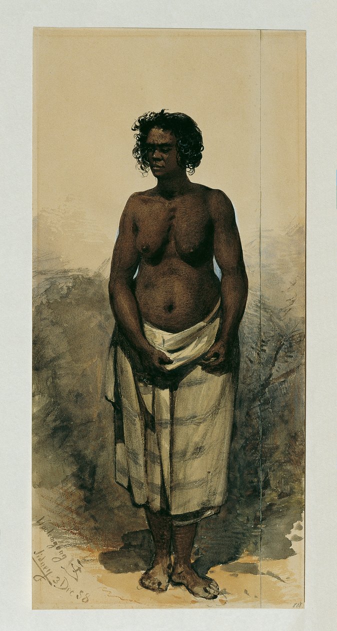 Aboriginal kvinde fra Wollongong (Wollongong), Australien af Joseph Selleny