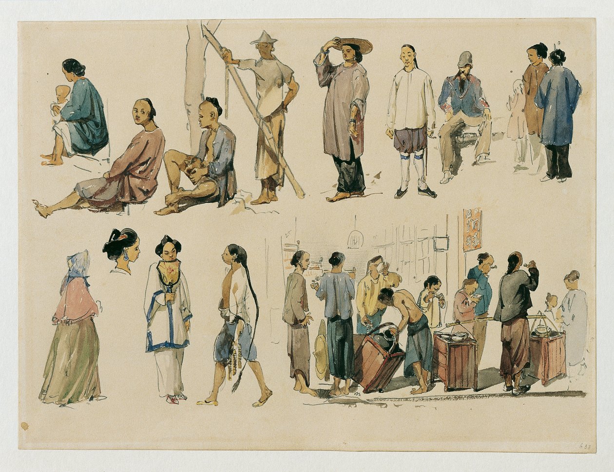Kinesiske figurstudier af Joseph Selleny