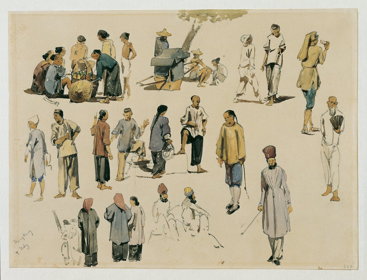 Kinesiske figurstudier af Joseph Selleny
