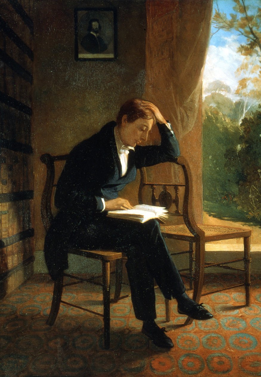 John Keats. Engelsk digter (1795 til 1821). Maleri af Joseph Severn National Portrait Gallery London af Joseph Severn