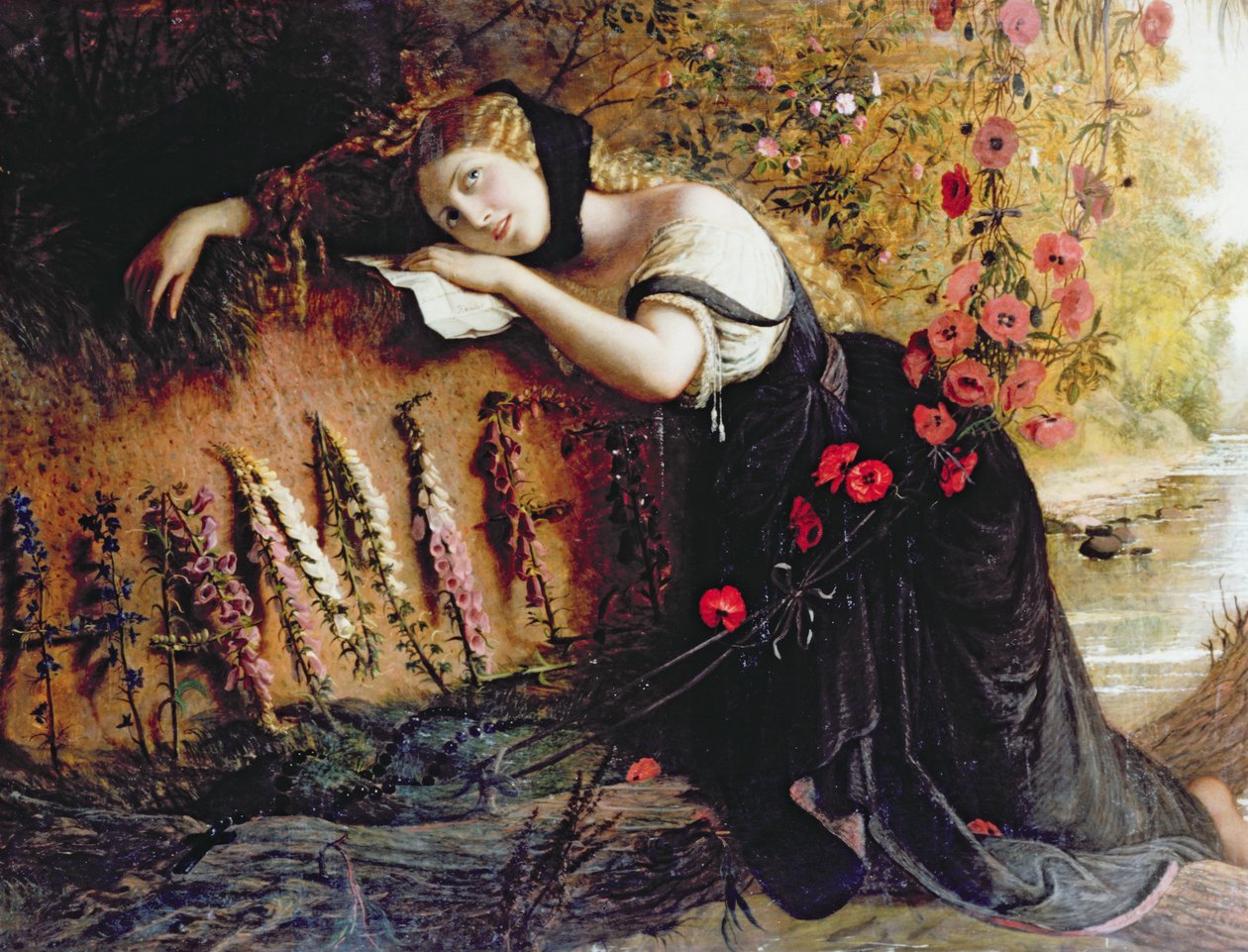 Ophelia, 1860 af Joseph Severn