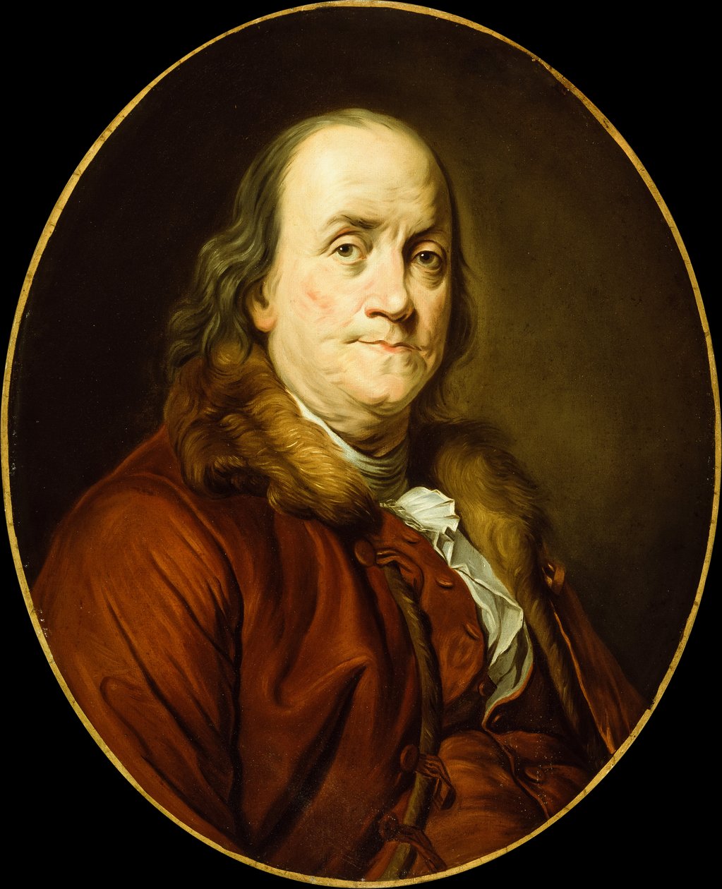 Benjamin Franklin (olie på lærred) af Joseph Siffred (after) Duplessis