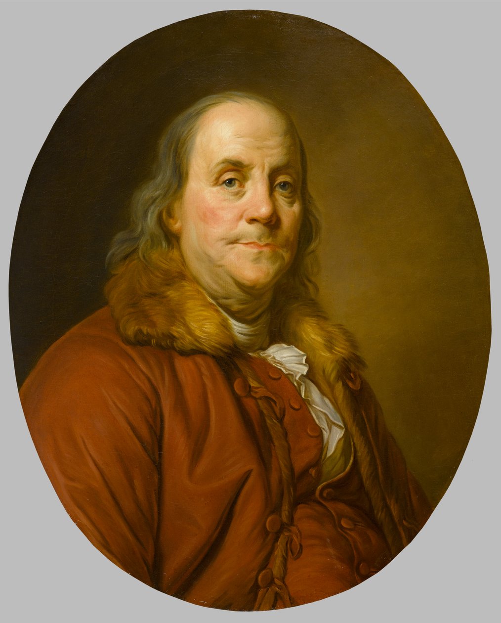 Benjamin Franklin (1706-1790), ca. 1779 af Joseph Siffred Duplessis