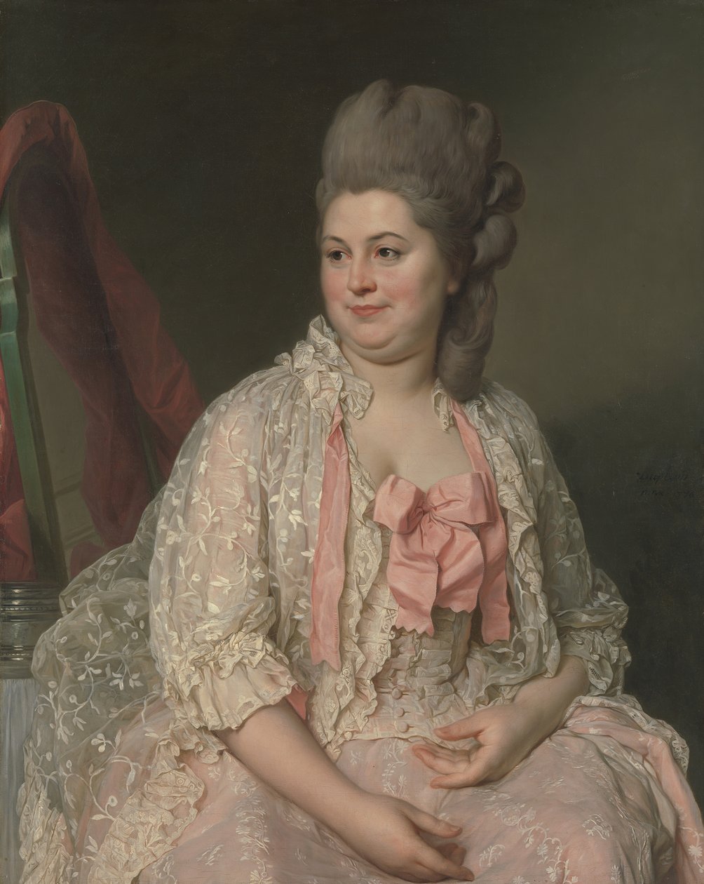Madame de Saint-Morys Eléonore Elisabeth Angelique de Beauterne, 1742-1824, 1776. af Joseph Siffred Duplessis