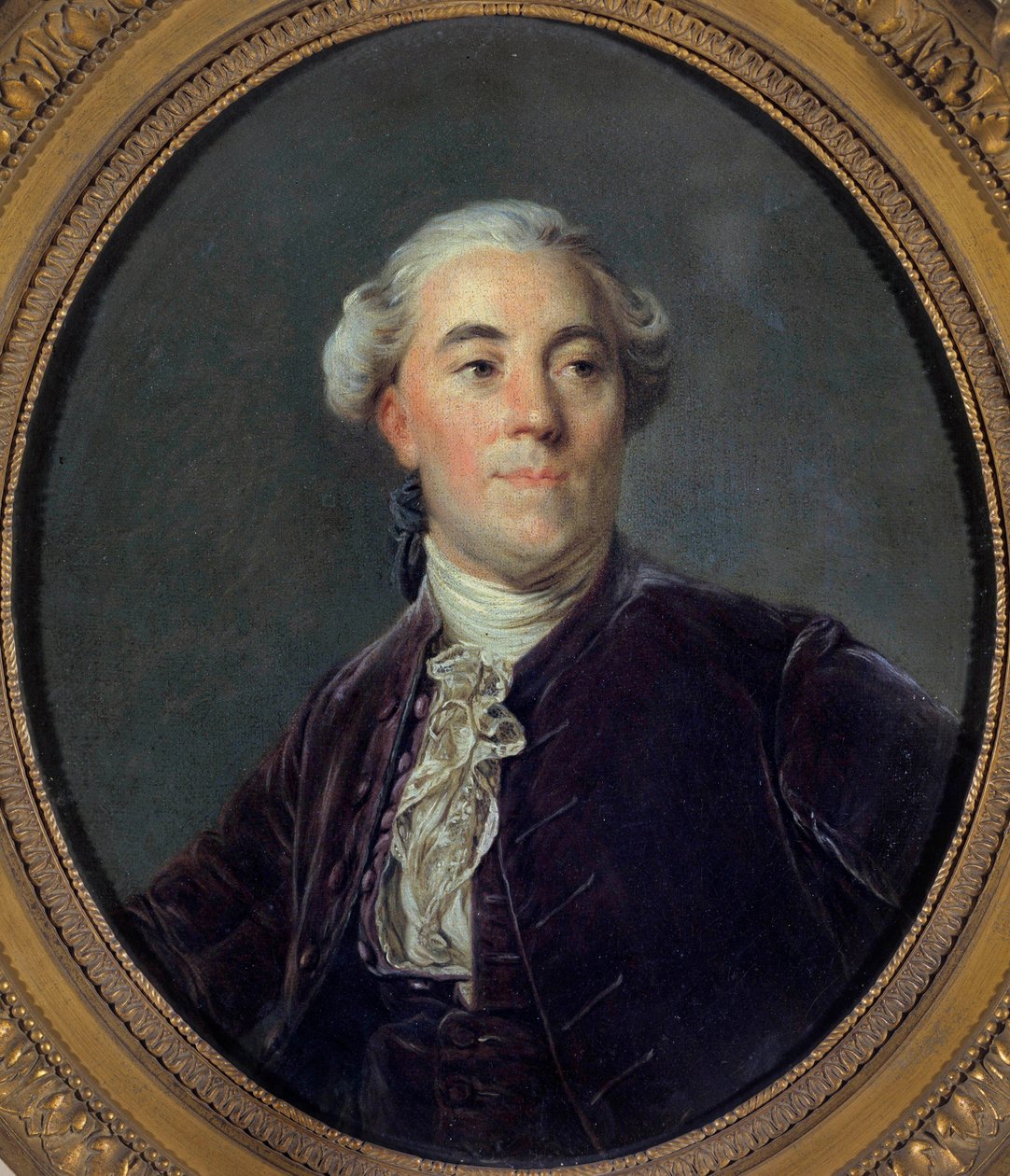 Portræt af Jacques Necker (1732-1804) Ministermaleri af Joseph Siffred Duplessis (1725-1802) (Joseph-Siffred, Joseph Siffrede, Joseph-Siffrede, Joseph Siffrein, Joseph-Siffrein) 1781 Dim 0,32x0,27 m af Joseph Siffred Duplessis