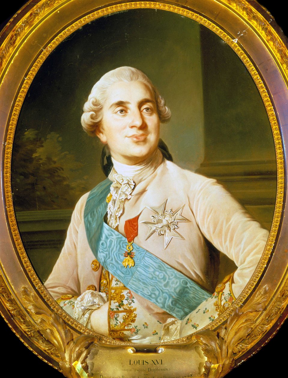 Portræt af Ludvig XVI (1754 - 1793) af Duplessis. af Joseph Siffred Duplessis