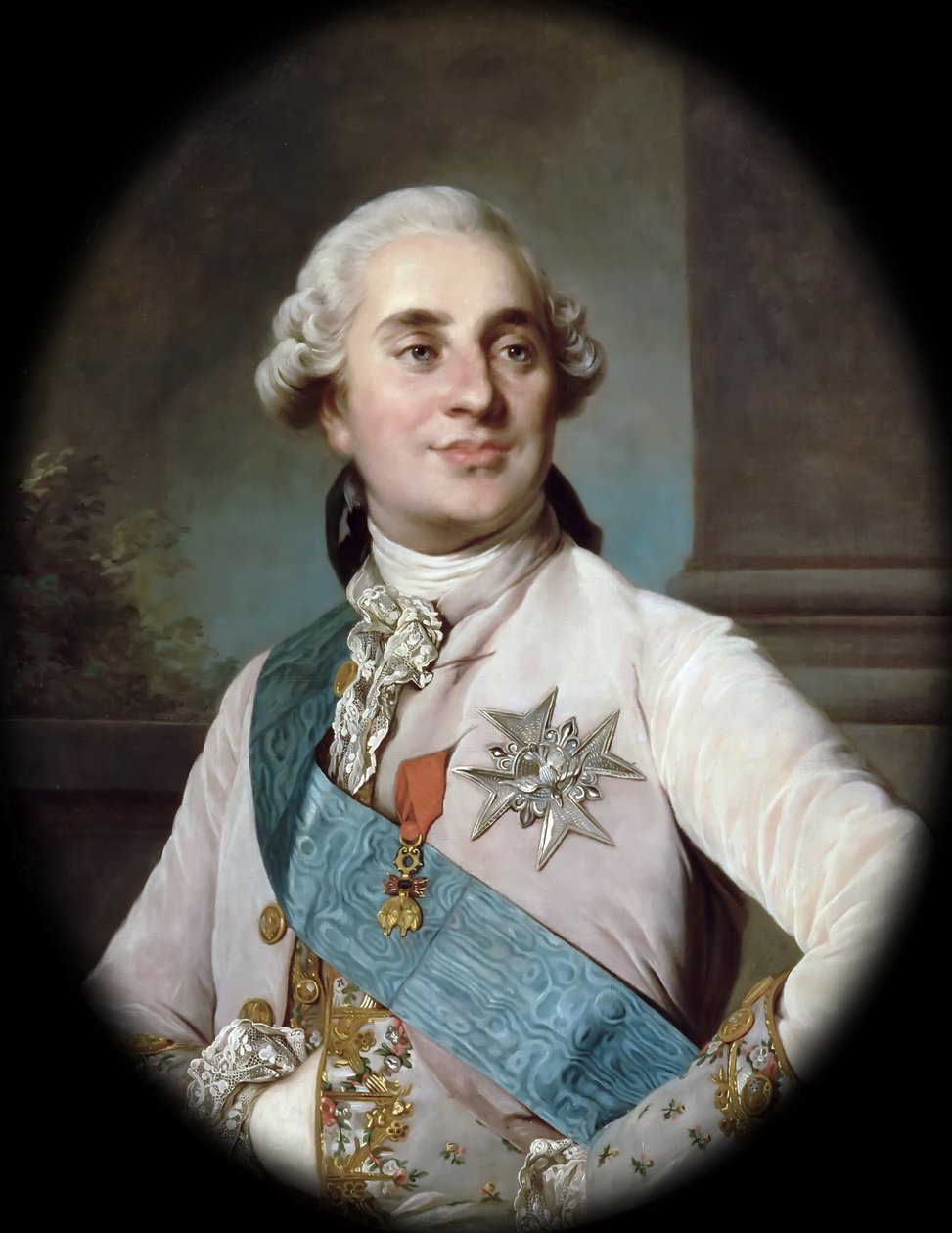 Portræt af kong Ludvig XVI 1754-1793 af Joseph Siffred Duplessis