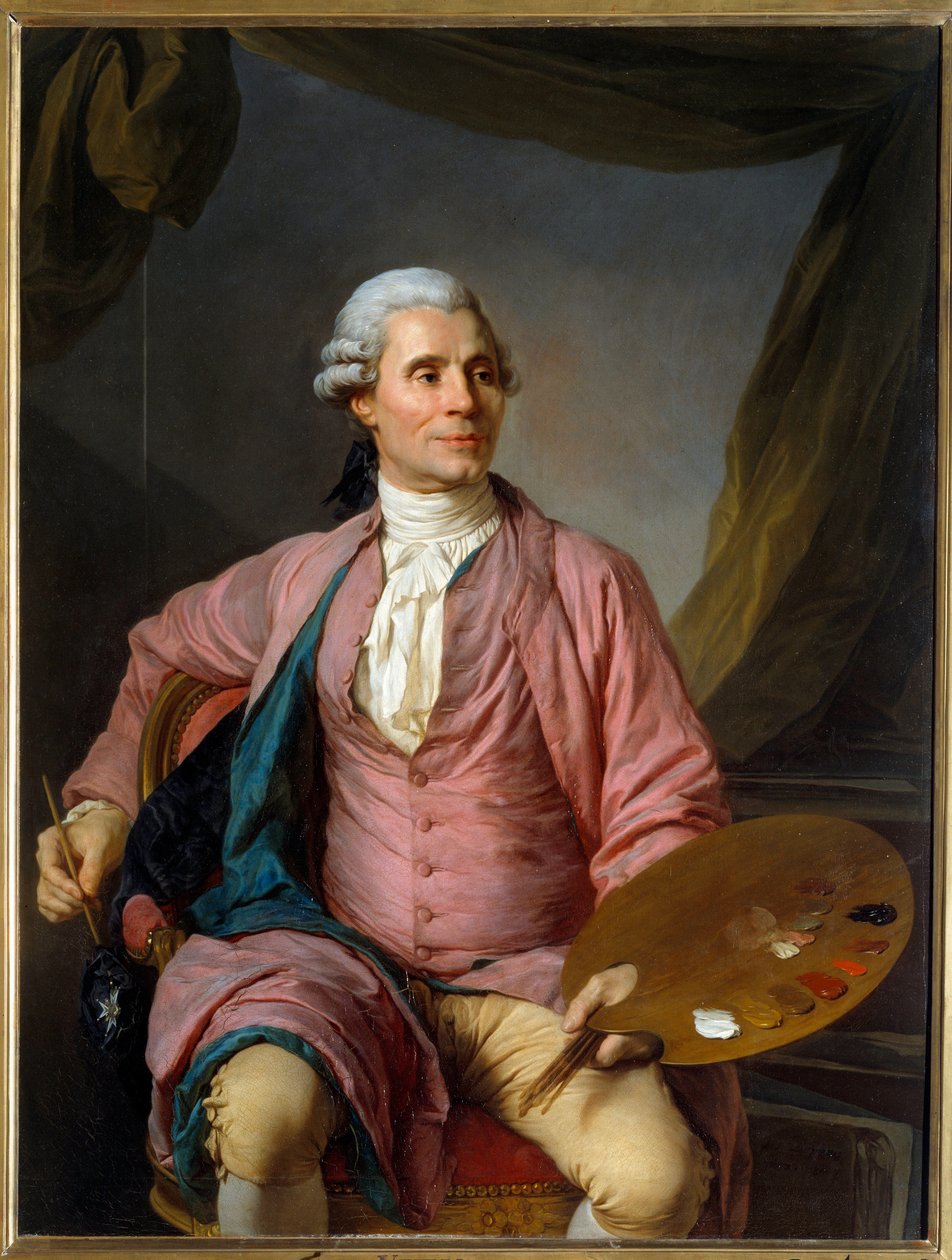 Portræt af maleren Joseph Marie Vien (1716-1809) Maleri af Joseph Siffred Duplessis (1725-1802) (Joseph-Siffred, Joseph Siffrede, Joseph-Siffrede, Joseph Siffrein, Joseph-Siffrein) 1784 søn 1,33x1 m - Portræt af maleren Joseph Marie Vien (1716- af Joseph Siffred Duplessis