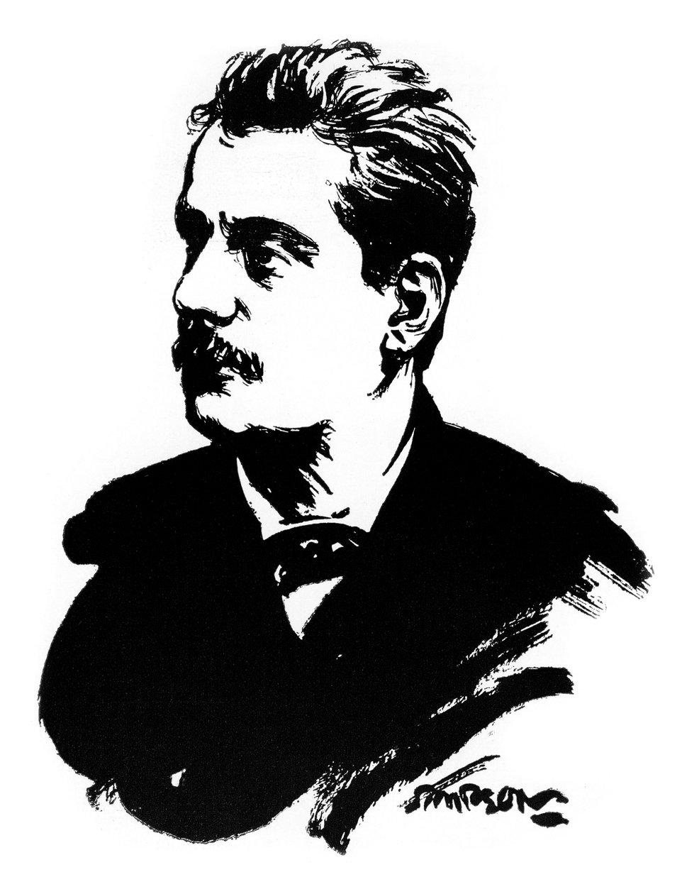 Giacomo Puccini, italiensk komponist, 1912 af Joseph Simpson