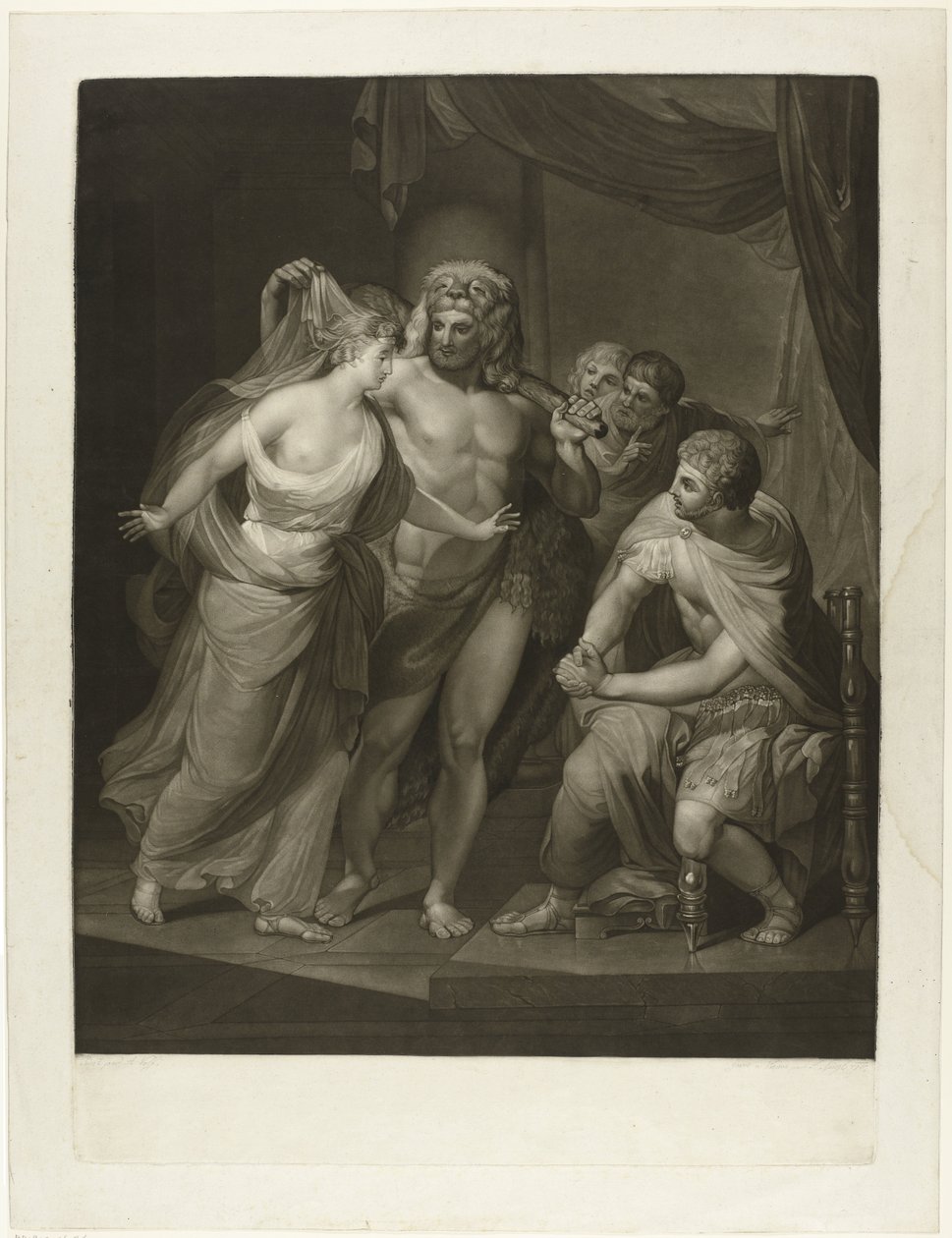 Hercules bringer Alcestis tilbage fra underverdenen af Joseph Spiegl