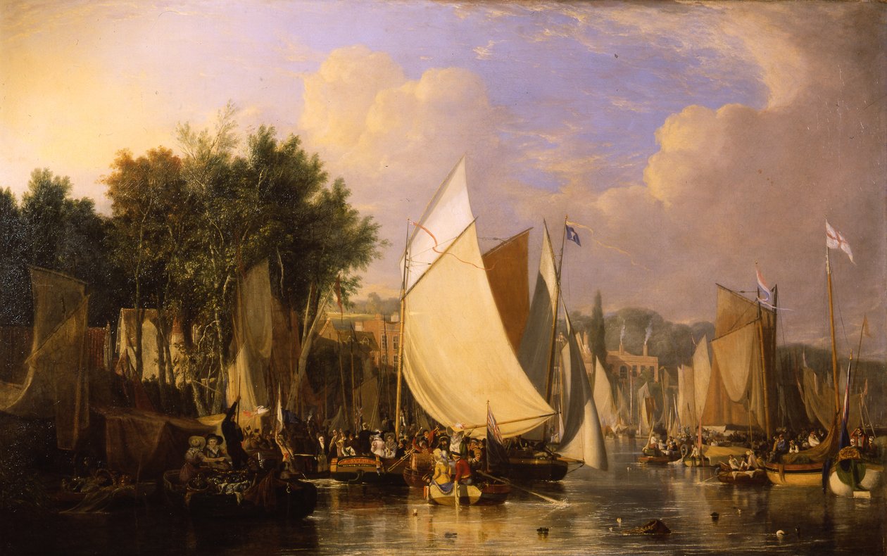 Thorpe Water Frolic - Eftermiddag, 1824-5 af Joseph Stannard